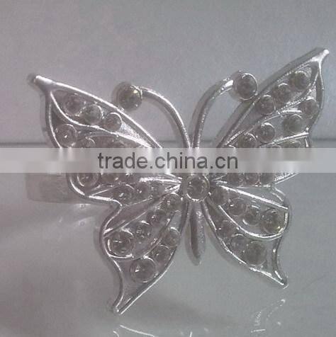 epoxy resin painted butterfly napkin ring