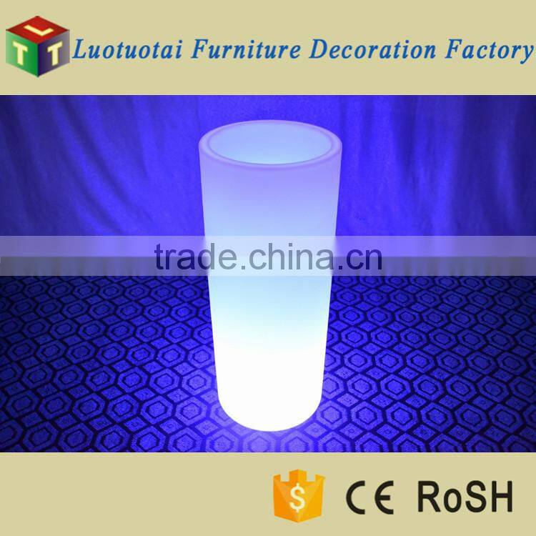 Dia38*H96cm RGB color changing waterproof IP65 LED light flower pot/LED ice bucket