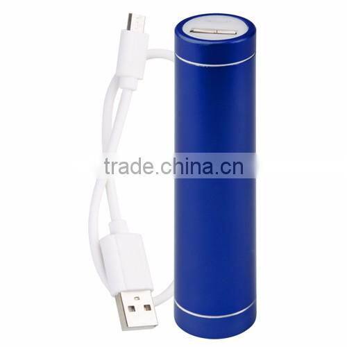 2200mAh mini portable USB power bank cable included