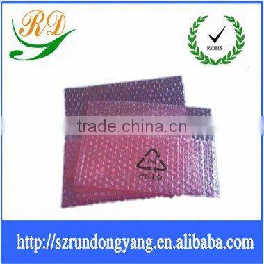 red color air bubble bag