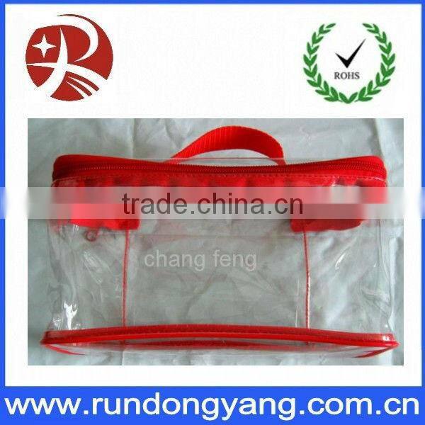 Recyclable eco- friendly pvc zipper bag for packing
