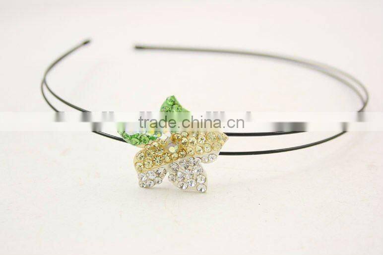 Metal Blossom Headband with diamonds
