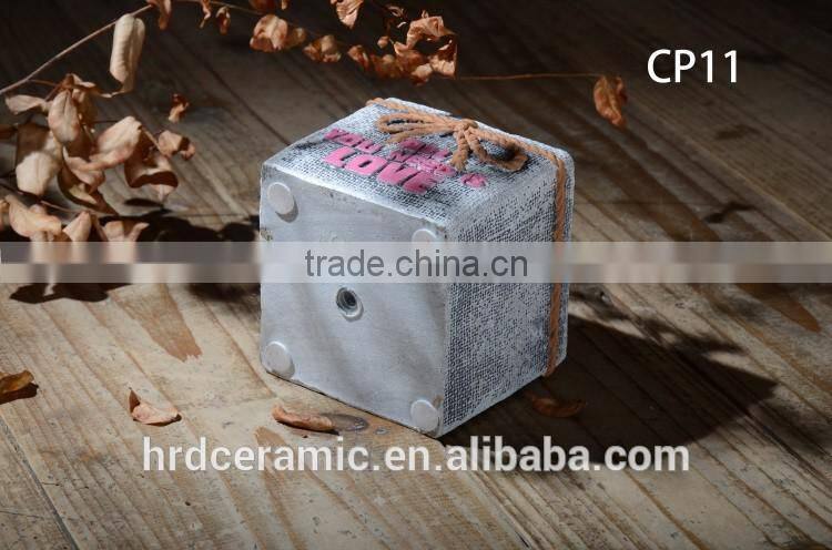 popular envoirmental cement decorative plant pots indoor