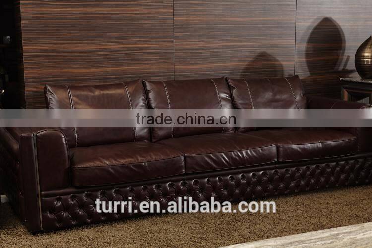 K254 Lateast design home used sofa furniture Italy modern leather sofa