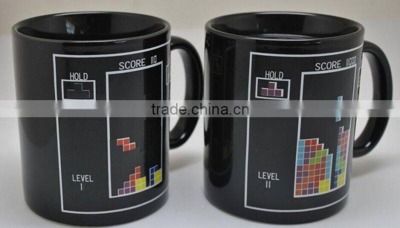 funny image printed sublimation changing mug,color changing mug