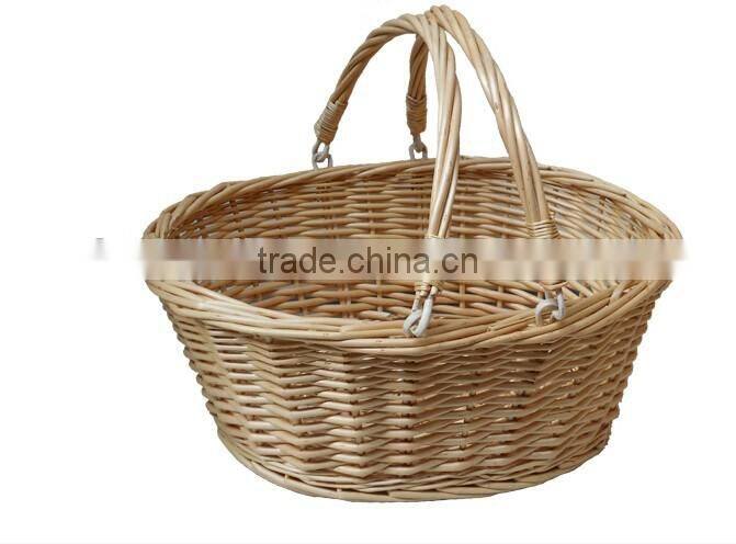 cheap handle basket wicker fruit basket type gift basket