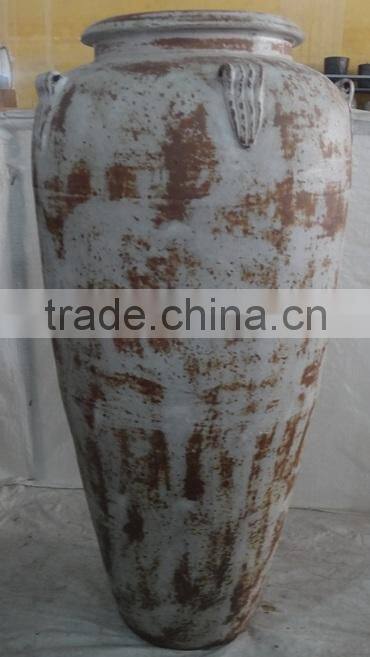 Viet Nam Rustic Outdoor Glazed Pots - Round and medium Style