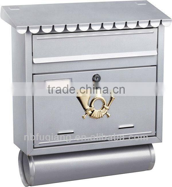European style vintage cast iron mailbox
