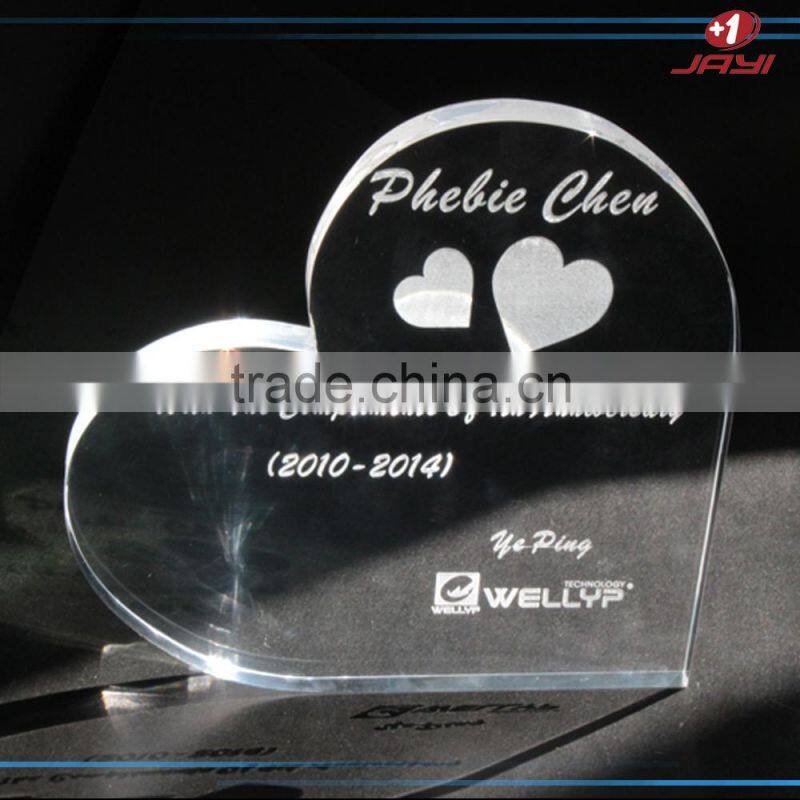 Alibaba China business crystal clear custom shaped acrylic awards