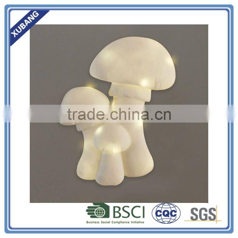 Polyresin wall art plaque with battery box for wall decor