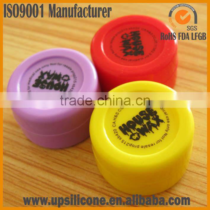 food grade silicone container silicone wax container with logo printing