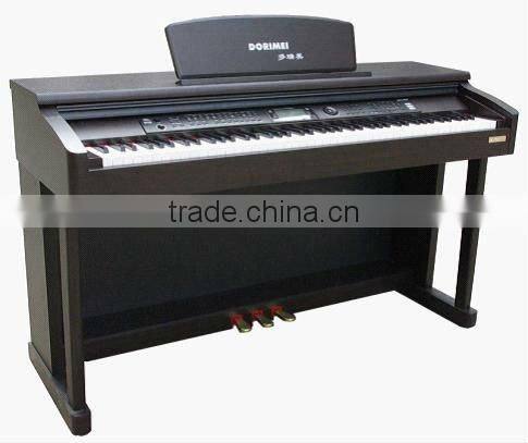 Glossy red color pure piano tone 88 key hammer action keyboard electric piano