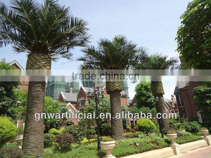 APM025 GNW 13ft High indoor plants artificial date palm tree for wedding hotel decoration