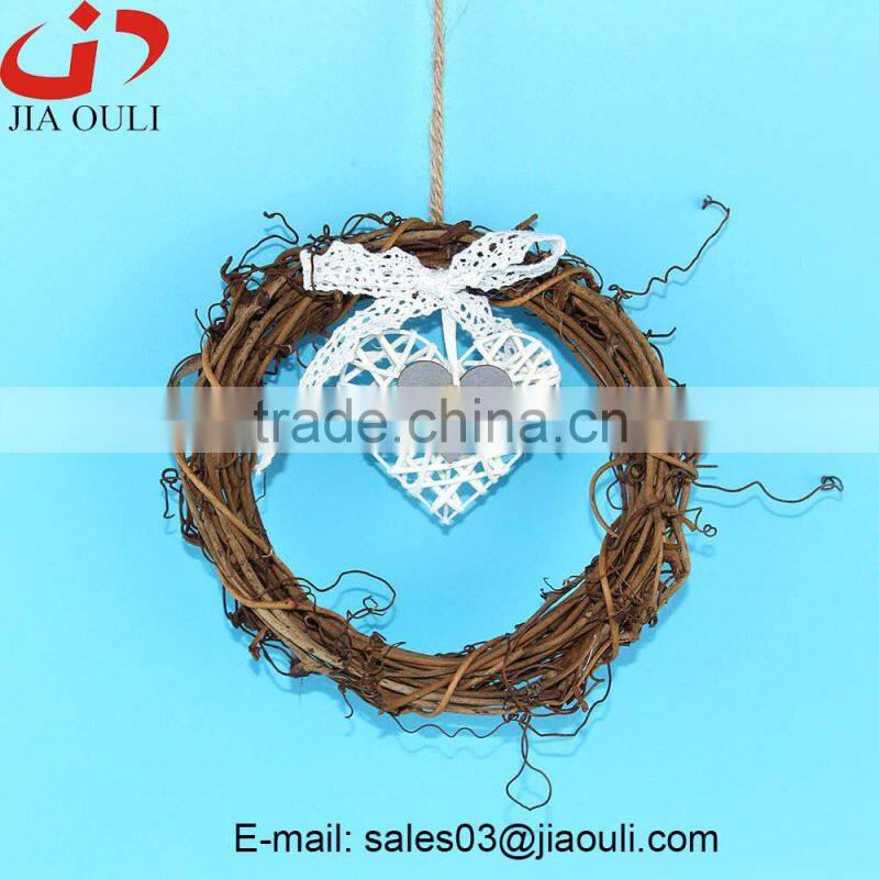 New design Christmas decorations with heart rattan Christmas wreath
