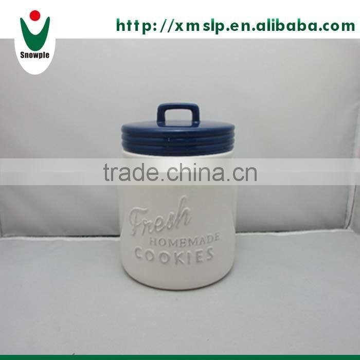 Ceramic coffee canister