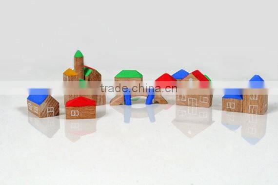 Wooden miniature houses