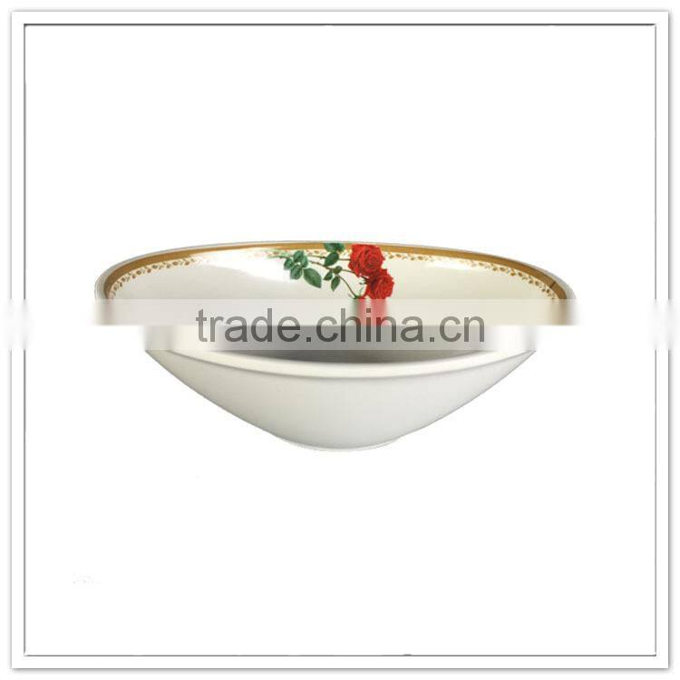 Food grade eco-friendly mosaic print melamine plastic personalized cereal bowls