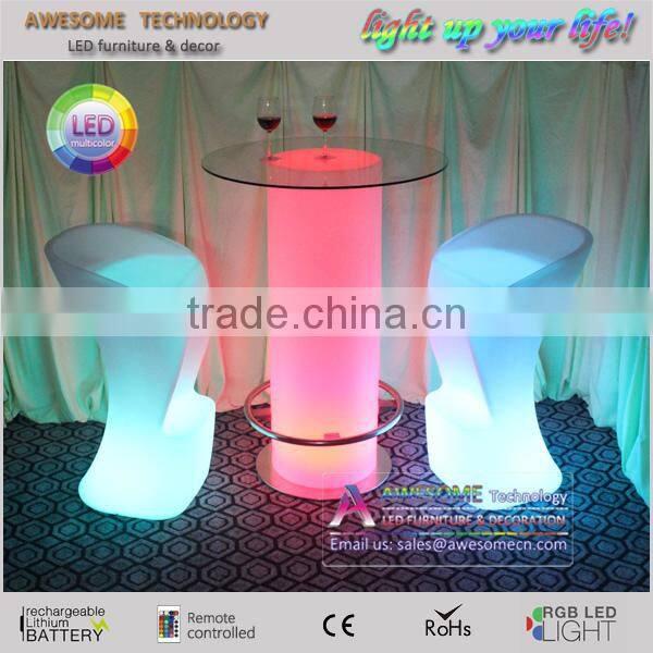 16 color changing plastic event table outdoor coffee table