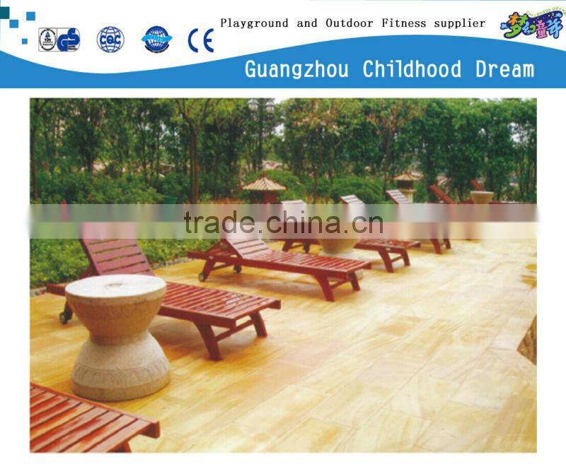 (HD-19709)Outdoor wooden beach bench Low sand beach chair