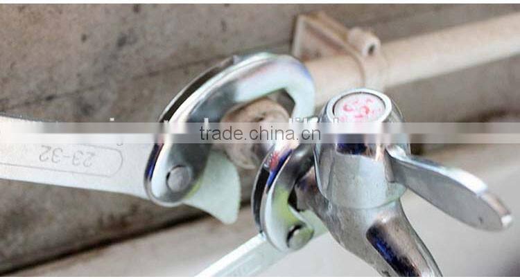 Aluminum handle straight pipe wrench