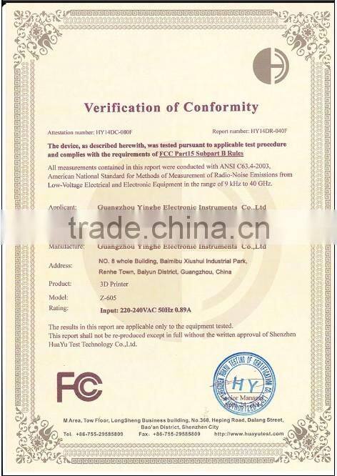 200*200*180mm abs plastic 3d printer