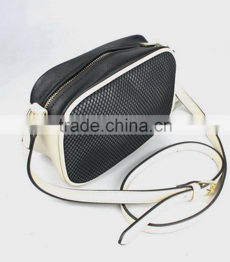 Fashion mesh fabric ladies crossbody bag wholesale handbag manufacturer