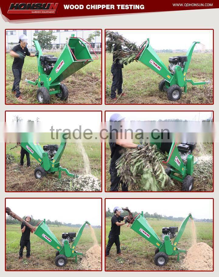 Comply with Europe Safety Regulation CE approved trailer mounted mobile diesel engine wood chips making machine