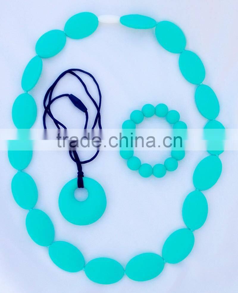 Dongguan ICTI Manufacturer Baby teething necklace teether rattles and keys