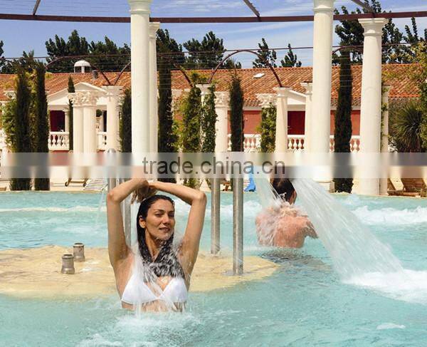 Duck mouth stainless steel polished flat jet water cannon for spa pool