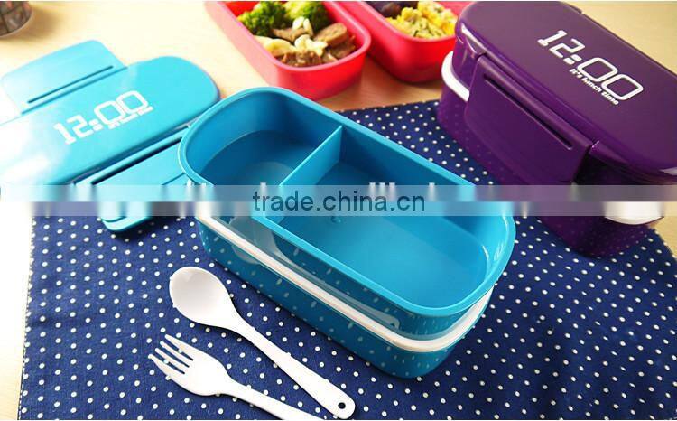 Bento Lunch Box Bowl 2 Tier Perfect for Rice Pasta - NEW from China,hot new product for 2015,CUSTOM plastic lunch Bento box