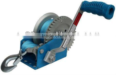 1200lbs hand winch with strap/cable/wire