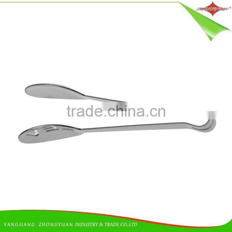 ZY-H1029 Kitchen and Barbecue Grill Tongs Silicone BBQ Cooking Stainless Steel Food Tongs Bread Clamp