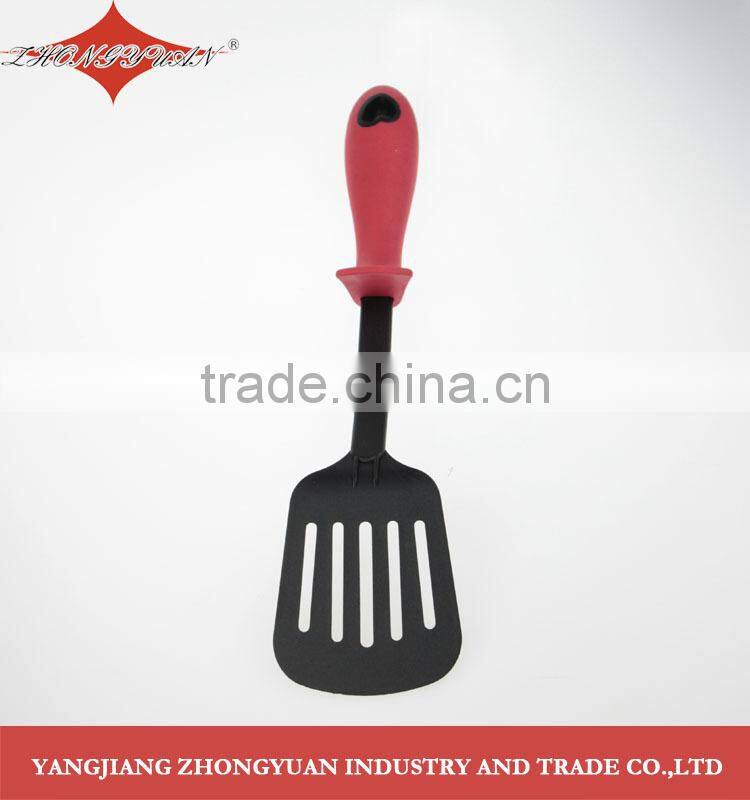 100% food grade kitchen utensil,nylon kitchen tool with red heart shaped handle