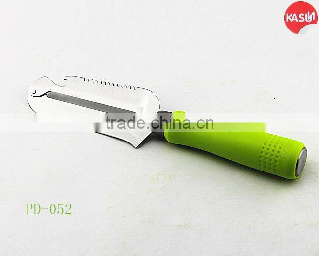 PD-056 4 in1multi function peeler with fish scale scraper and opener kitchen knife with safe protector
