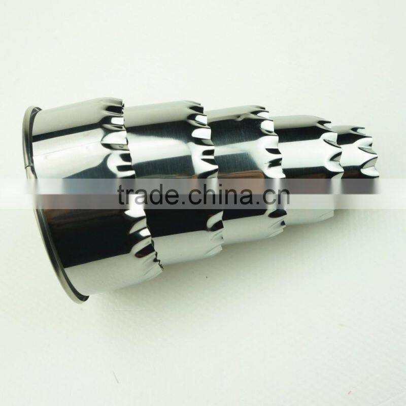 47099 5 pcs round shape stainless steel cookie cutter set