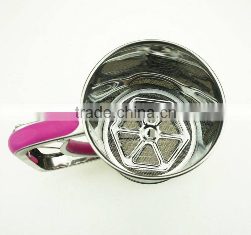 42001hand operated stainless steel kitchen flour sifter/strainer