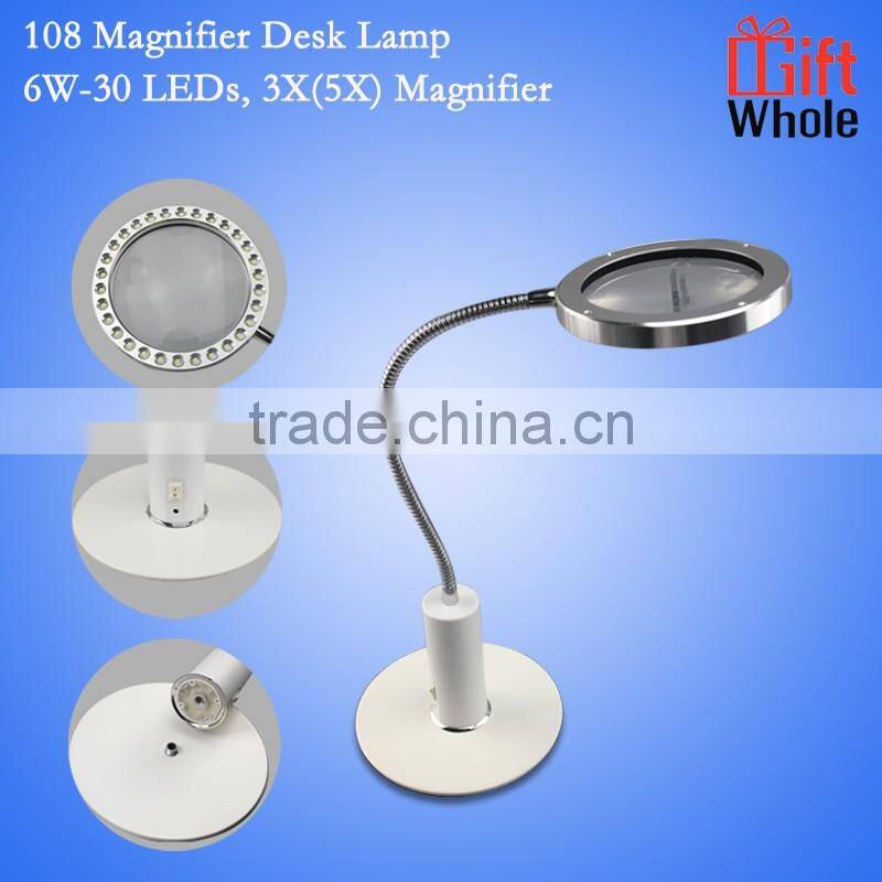 2016 latest popular fashionable New design reading magnifier desk lamp