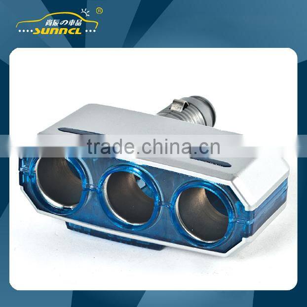 2015 Car Cigarette Lighter 4 way Socket Adapter Plug Socket for iPhone , Tablet