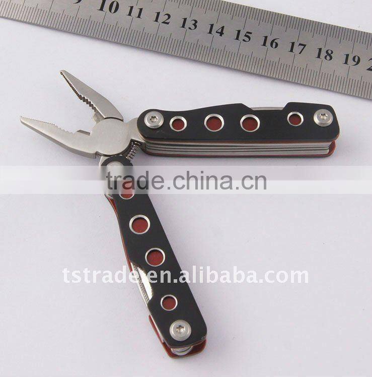 2014 new Promotion stainless steel mini multi function pocket hand tool pliers T618