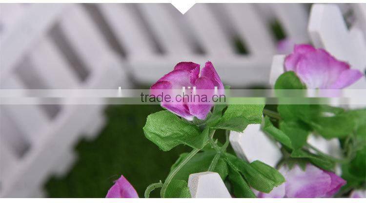 artificial hanging vine plant silk leaf garland