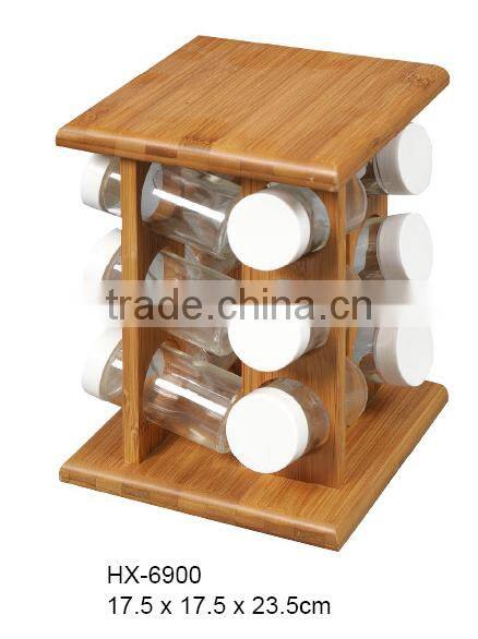 Wholesale bamboo spice rack