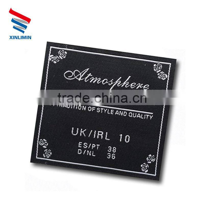 wholesales high quality custom clothing damask woven label
