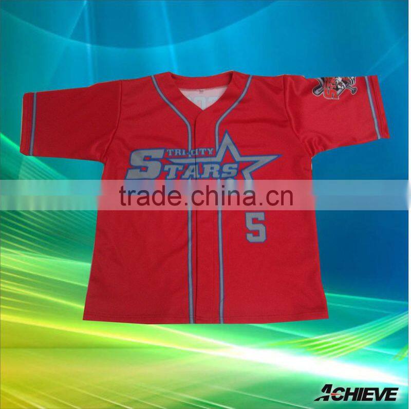 Fashion cheap mens blank baseball jersey made in china guangdong