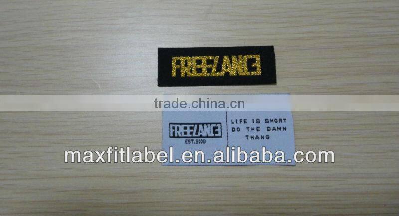 High quality custom clothing garment manufactures woven label