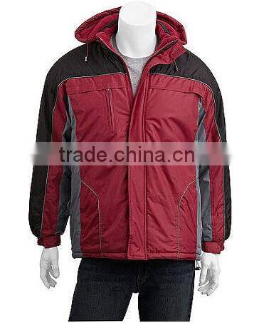 Men's Fleece Lined Jacket with Removable Hood