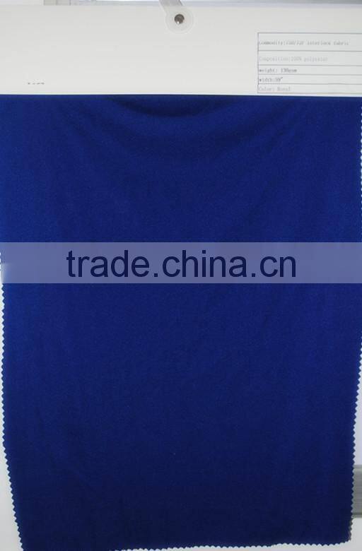 100% polyester interlock fabric