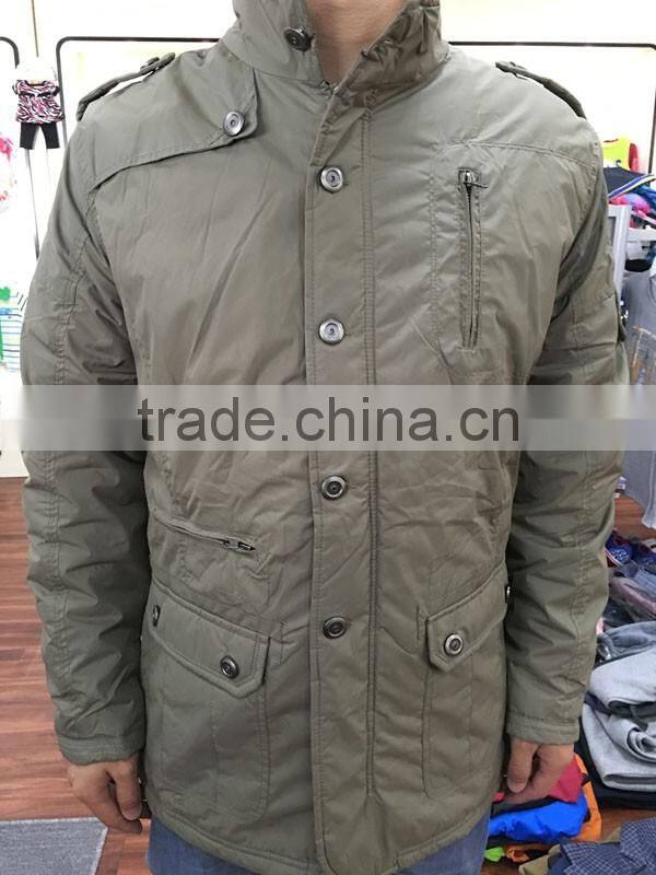 factory connecting heavyweight padded jacket stock apparel coat