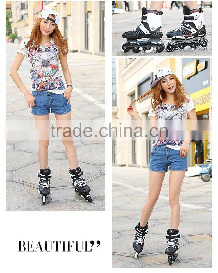 professional single row quad roller skates inline for adults couple 2017