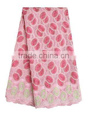 Pretty design swiss voile lace charming See Through african swiss lace