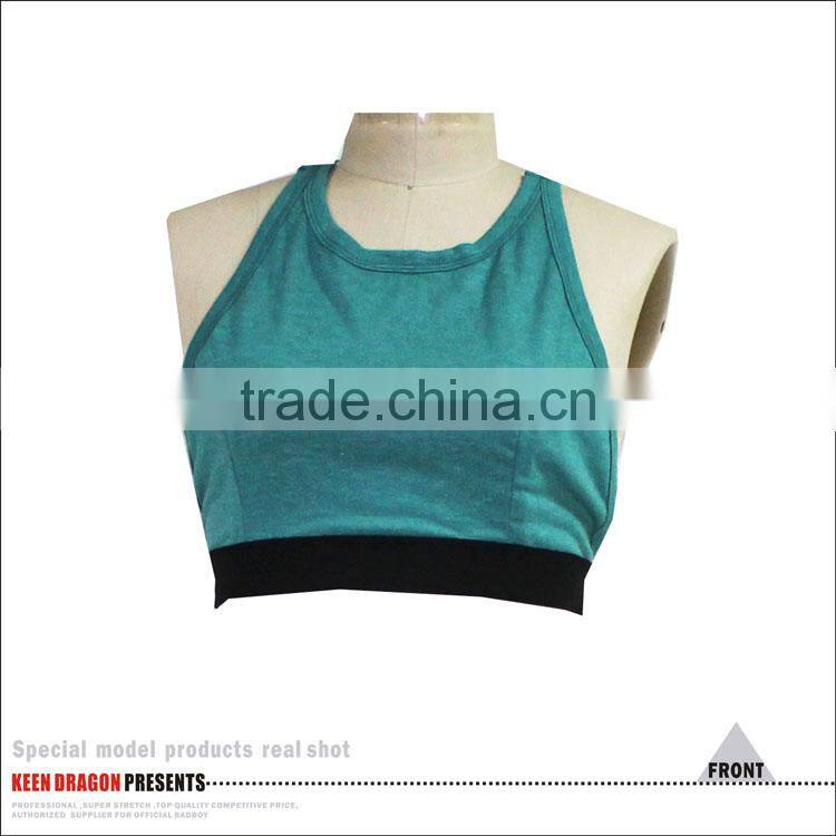 Women's activewear Yoga + running strappy print fashionable sports bra